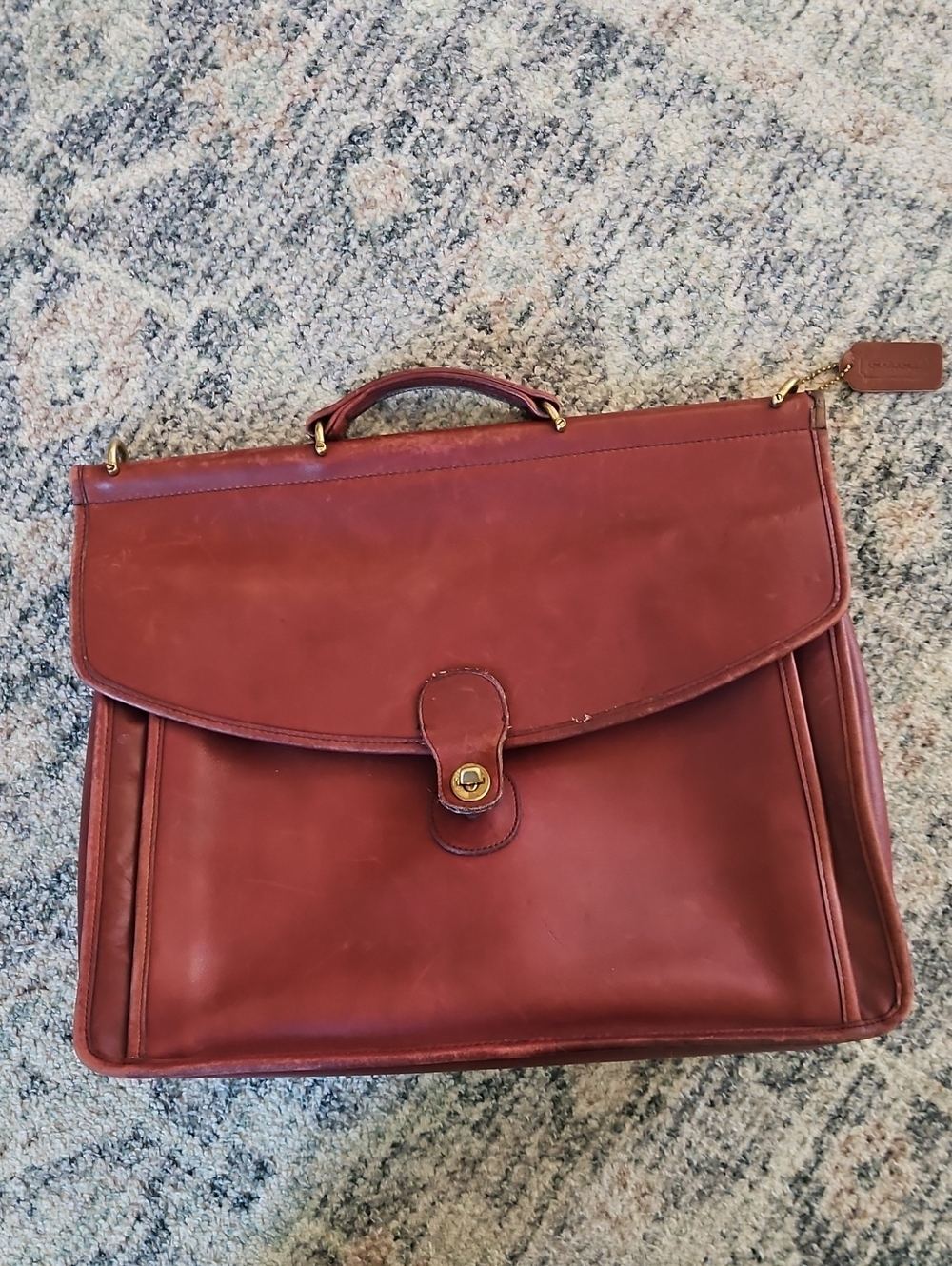 coach glove tanned cowhide briefcase